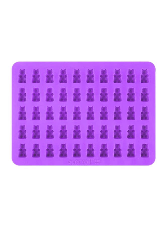 قالب ثلج للشوكولاتة على شكل دب أرجواني 19x13.7x1سم - Image 2
