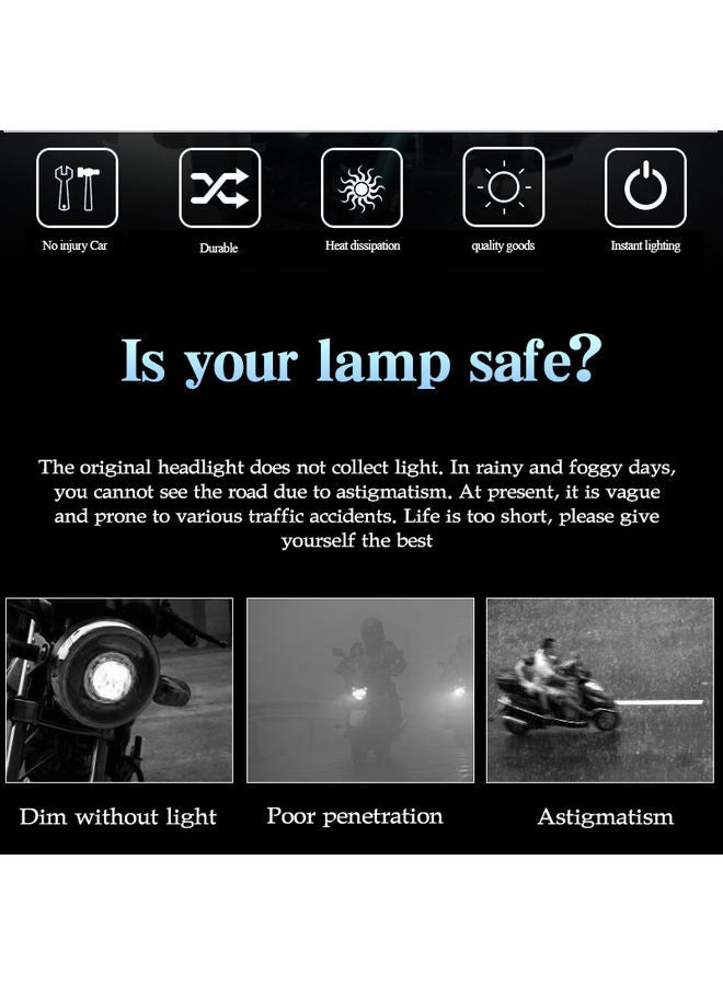مصباح LED أمامي للدراجات النارية - Image 4