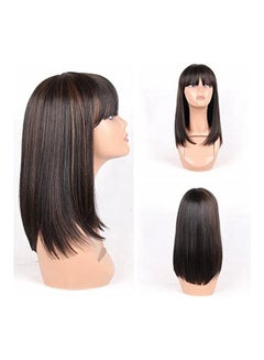 HAIR WAY Medium Straight Hair Extension Black 13.11inch 