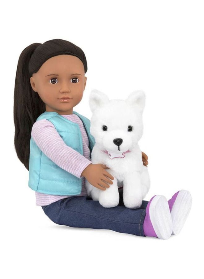 أور جنريشن Cassie and Pet Samoyed - هذه الدمية مقاس 45.72 سم والجرو مقاس 15.24 سم تعلمان أن الكلاب هي أفضل صديق للفتيات  - Image 5