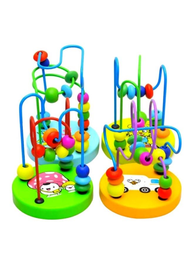 كول بيبي لعبة المتاهة الدوارة ذات الخرز الخشبي 13x10x10سنتيمتر، للأعمار من 3 سنوات فما فوق 13x10x10سنتيمتر 13x10x10سم - Image 1