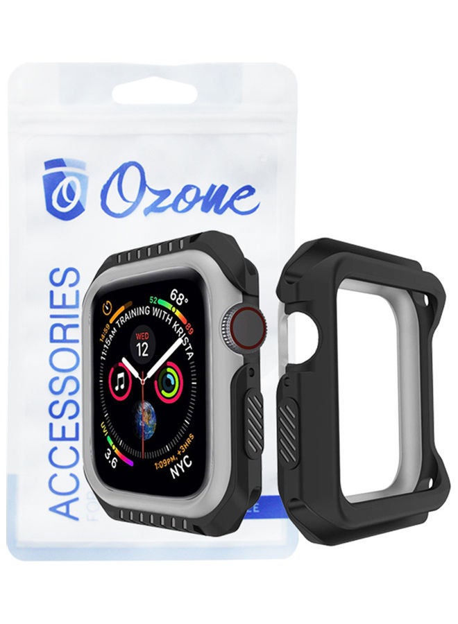 O Ozone Rugged Armor Design Case Compatible With Apple Watch Series 6/5/4/SE Black, Grey - Image 1