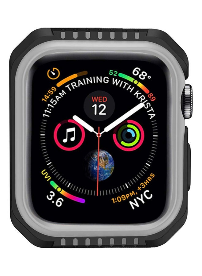 O Ozone Rugged Armor Design Case Compatible With Apple Watch Series 6/5/4/SE Black, Grey - Image 2