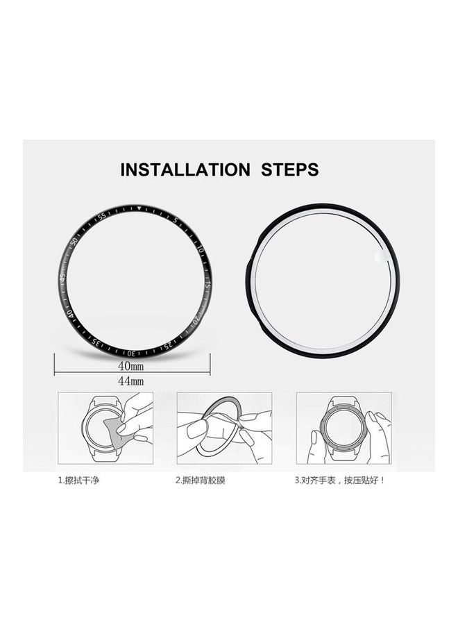 O Ozone Bezel Ring Cover Compatible With Galaxy Watch 3 Silver - Image 2