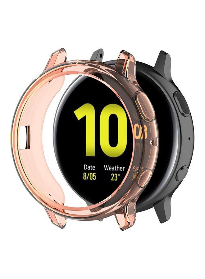 O Ozone Transparent Cover Shockproof Scratch-Resist Frame Case For Samsung Galaxy Watch 3 Rose Gold  - Image 3