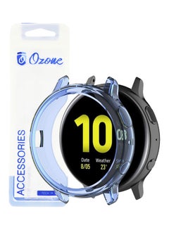 O Ozone Transparent Cover Shockproof Scratch-Resist Frame Case For Samsung Galaxy Watch 3 Blue  - Image 1