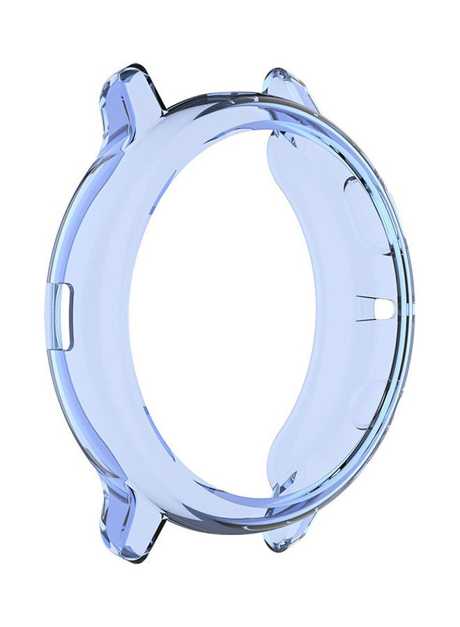 O Ozone Transparent Cover Shockproof Scratch-Resist Frame Case For Samsung Galaxy Watch 3 Blue  - Image 2
