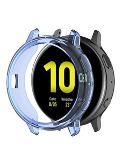 O Ozone Transparent Cover Shockproof Scratch-Resist Frame Case For Samsung Galaxy Watch 3 Blue  - Image 3