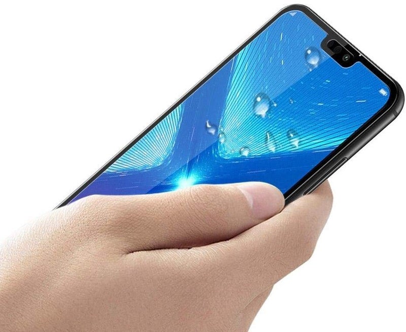 Glass Framed 5D Tempered Glass Screen Protector For Huawei Honor 8X Clear/Black  - Image 3