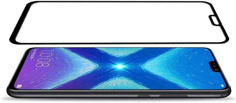 Glass Framed 5D Tempered Glass Screen Protector For Huawei Honor 8X Clear/Black  - Image 4