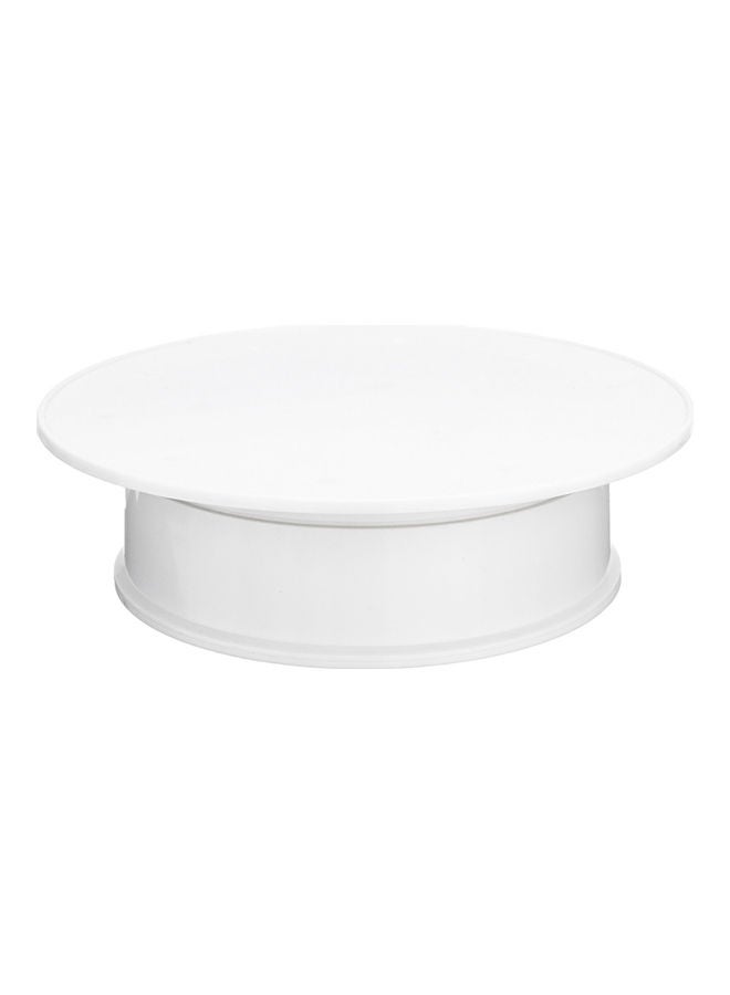 Electric Rotating Cake Display Stand White 6.3inch  - Image 1