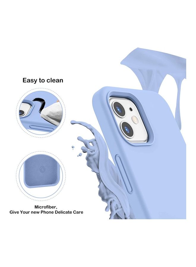 روك بو غطاء حماية من السيليكون السائل المضاد للصدمات لهاتف آيفون 12 ميني أزرق فاتح - Image 3