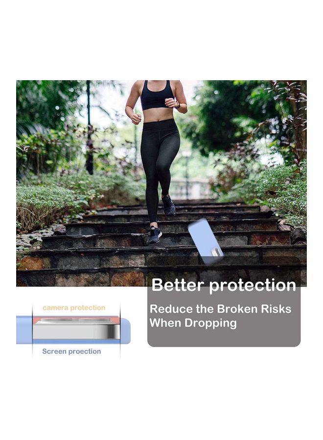 روك بو غطاء حماية من السيليكون السائل المضاد للصدمات لهاتف آيفون 12 ميني أزرق فاتح - Image 5