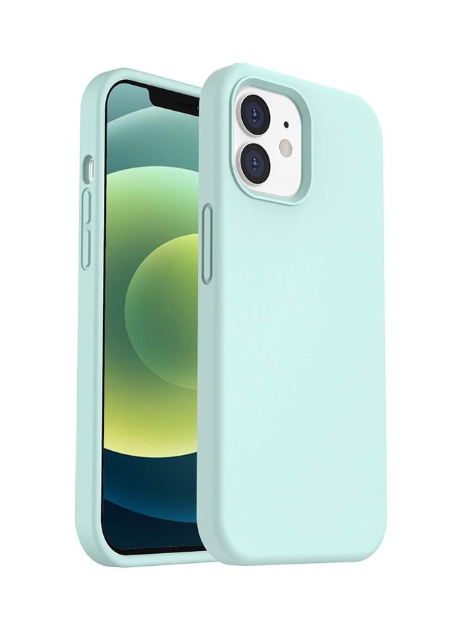 روك بو غطاء حماية من السيليكون السائل المضاد للصدمات لهاتف آيفون 12 ميني أخضر - Image 1
