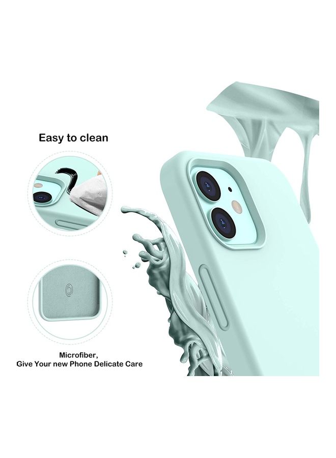 روك بو غطاء حماية من السيليكون السائل المضاد للصدمات لهاتف آيفون 12 ميني أخضر - Image 3