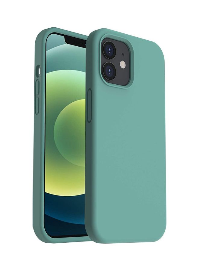 روك بو غطاء حماية من السيليكون السائل المضاد للصدمات لهاتف آيفون 12 ميني أخضر - Image 1