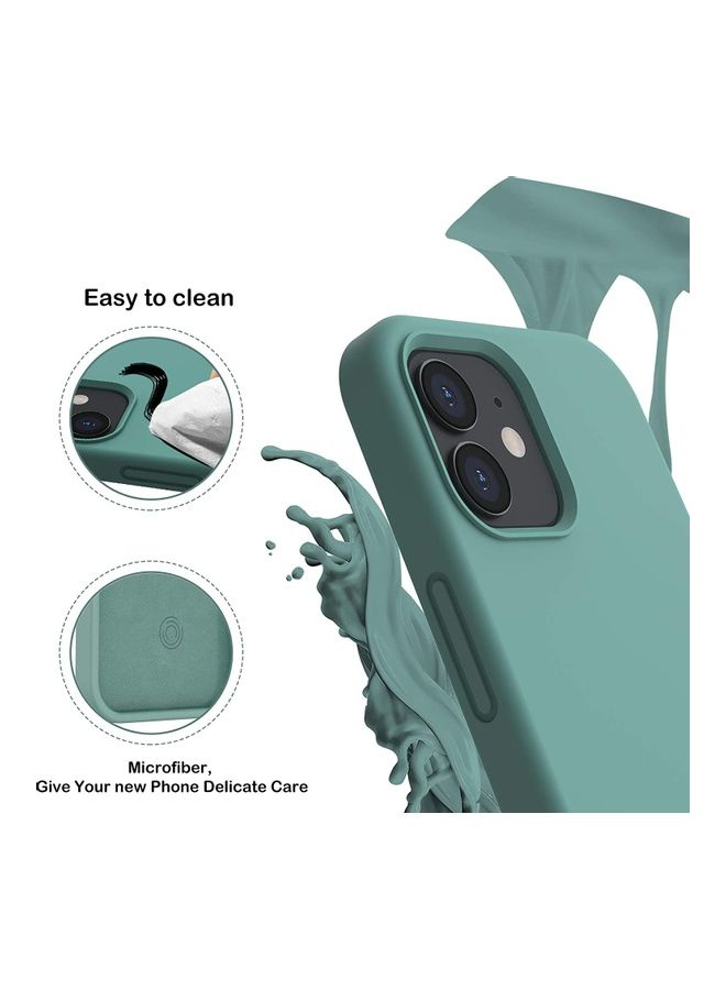 روك بو غطاء حماية من السيليكون السائل المضاد للصدمات لهاتف آيفون 12 ميني أخضر - Image 3