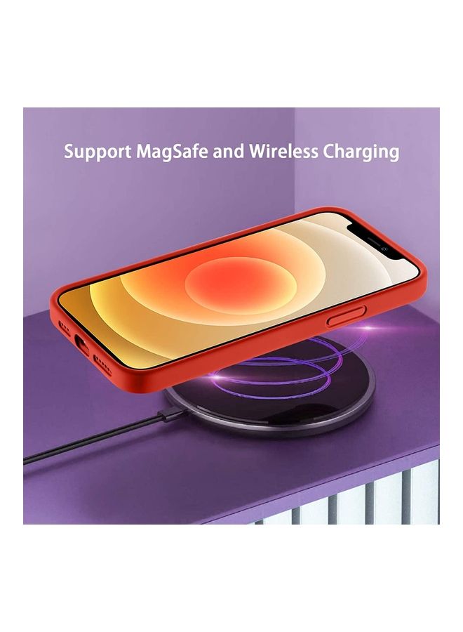 Rock Pow Silicone Case Compatible With iPhone 12 Pro Max red  - Image 3