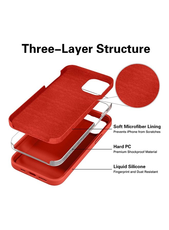 Rock Pow Silicone Case Compatible With iPhone 12 Pro Max red  - Image 4