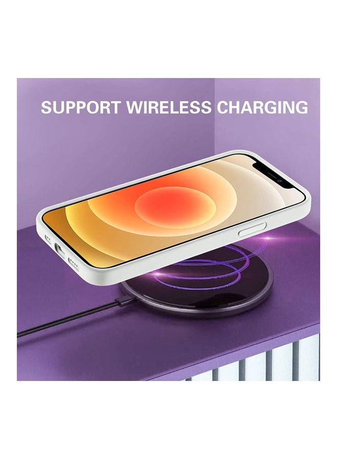 روك بو غطاء حماية من السيليكون متوافق مع هاتف آيفون 12 برو ماكس أبيض - Image 3