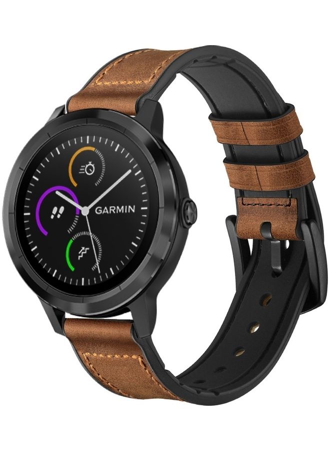 O Ozone Replacement Watch Band Quick Release Steel Buckle Wristband Brown - Image 1
