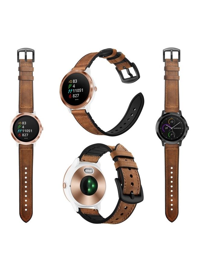 O Ozone Replacement Watch Band Quick Release Steel Buckle Wristband Brown - Image 4