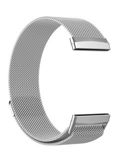 O Ozone Replacement Band Milanese Loop Mesh Magnetic Wristband For Fitbit Versa 3 Silver  - Image 3