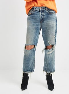 Aryel Button Detailed Denim Blue