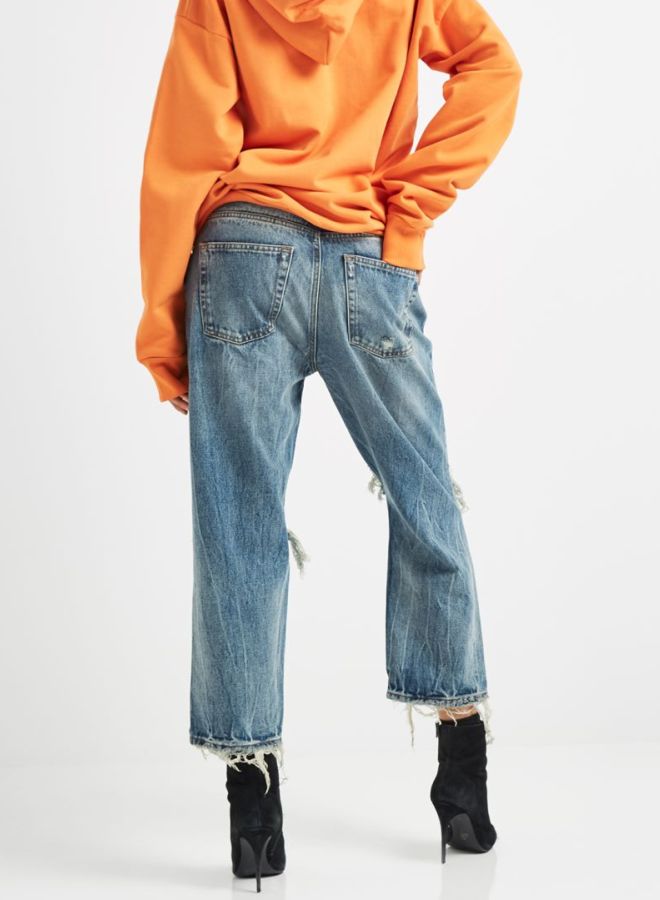 DIESEL - Aryel Button Detailed Denim Blue - Image 1