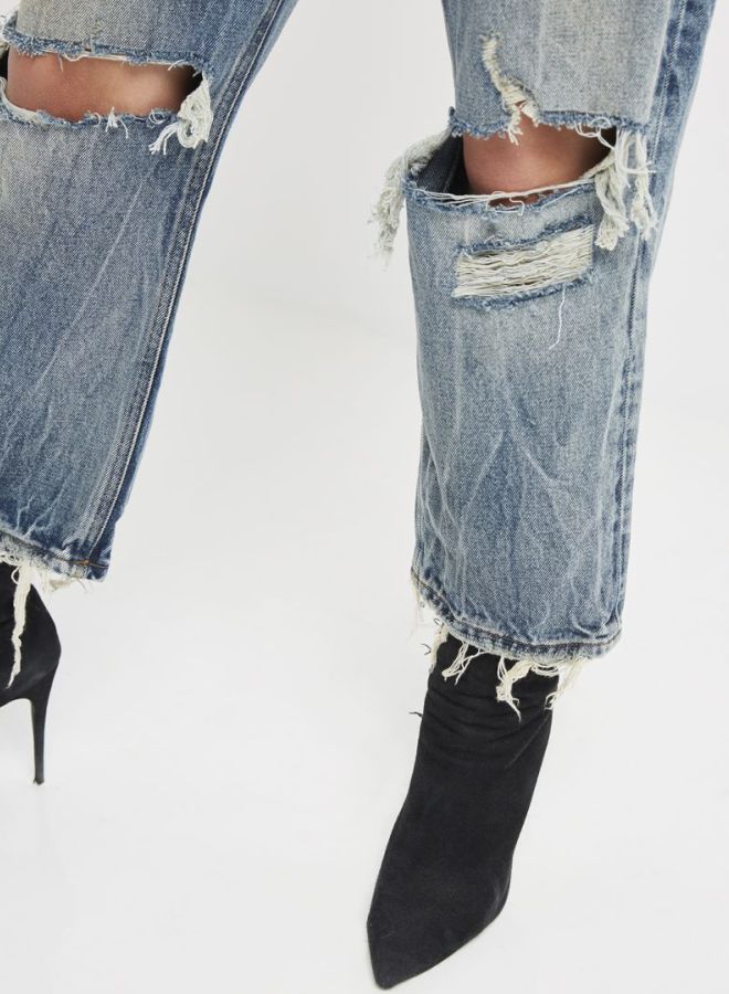 DIESEL - Aryel Button Detailed Denim Blue - Image 1