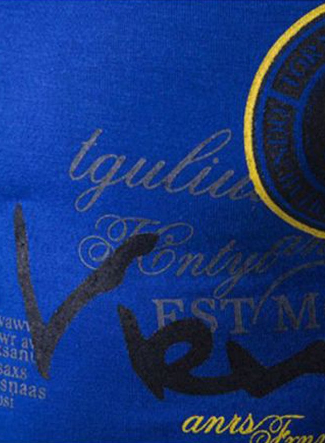 شاربدو تيشرت بولو بأكمام قصيرة ورقبة دائرية أزرق - Image 3