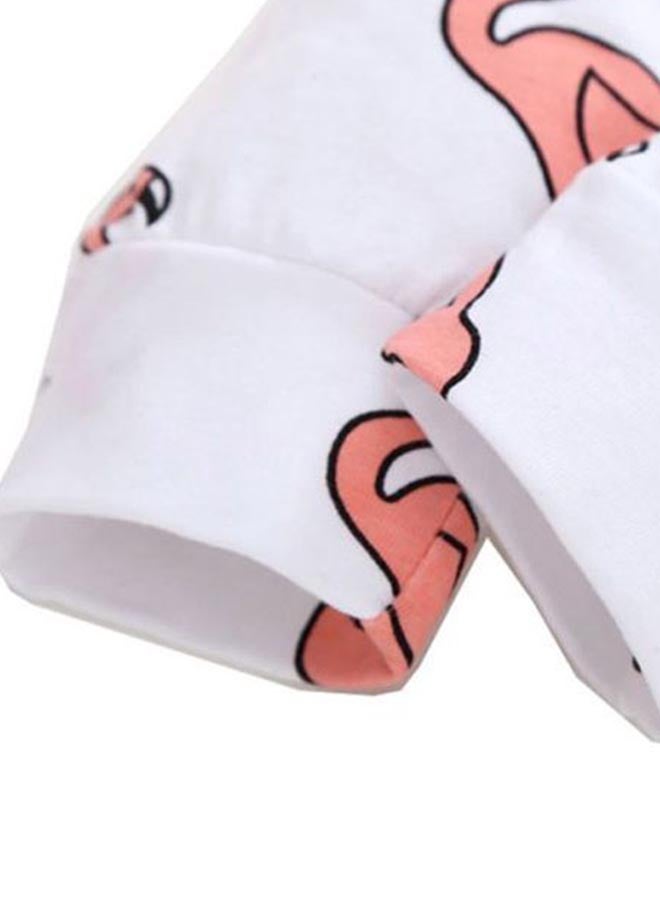Sharpdo 3-Piece Top Pant Set Orange/White - Image 3
