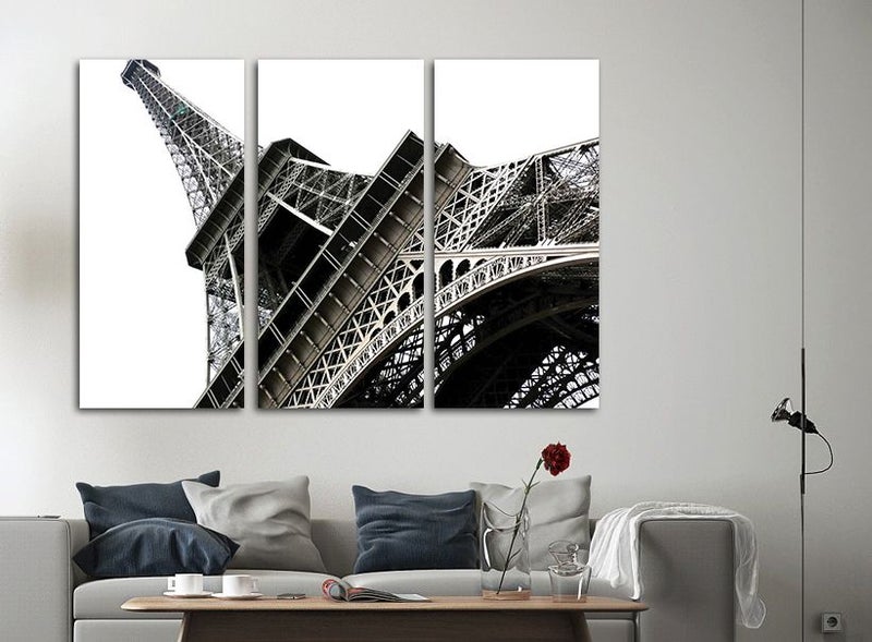 فاست برينت لوحة تابلوه مطبوعة للزينة من 3 قطع أسود 70x100سم  - Image 2