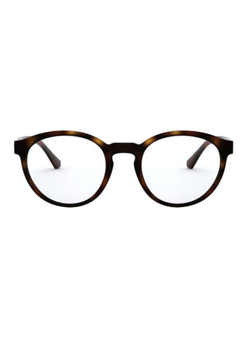 EMPORIO ARMANI unisex Round Eyeglasses Frame - Lens Size: 52 mm  - Image 1