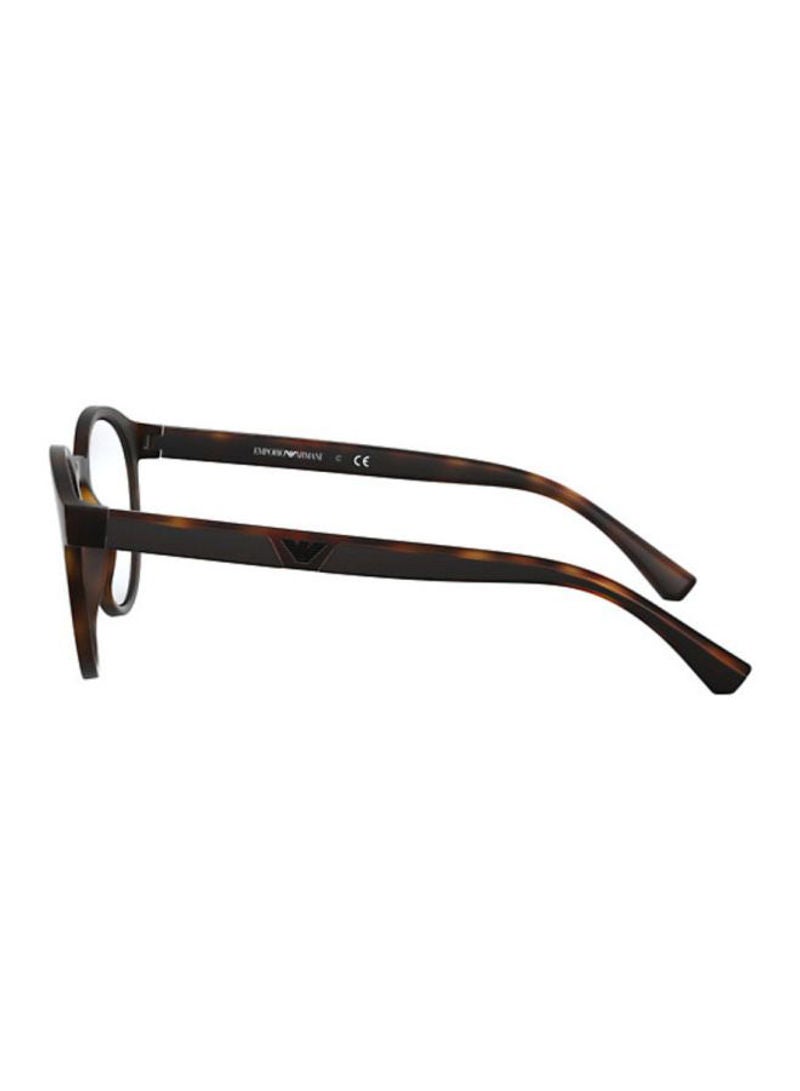EMPORIO ARMANI unisex Round Eyeglasses Frame - Lens Size: 52 mm  - Image 2