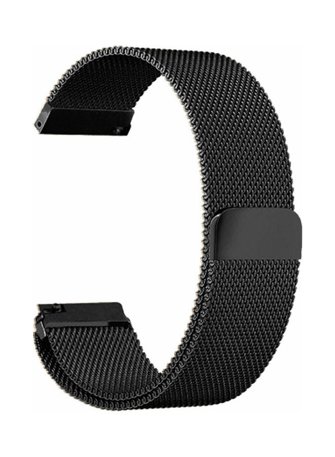 O Ozone Replacement Band Mesh Milanese Loop Magnetic Wristband Black - Image 2