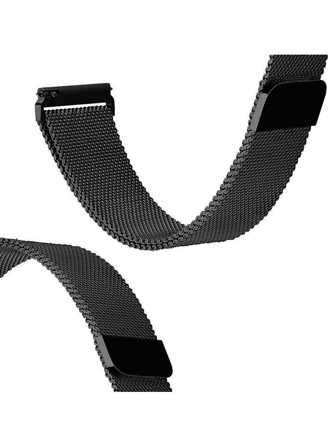 O Ozone Replacement Band Mesh Milanese Loop Magnetic Wristband Black - Image 4