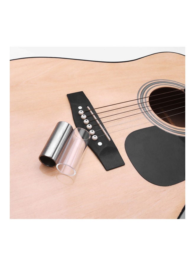 Generic 2-Piece Stainless Steel & Glass Guitar Slide  - Image 4