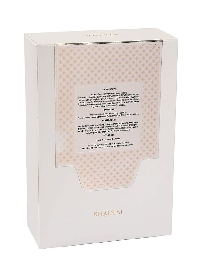 خدلج هذا العطر هو عطر زهري أنيق ومنعش للنساء الجذابات، ويمزج هذا العطر الجذاب بين المكونات المنشطة من العنبر وزنبق الوادي مع زهرة البلوميريا الجذابة والفاوانيا لخلق رائحة جريئة ومنعشة 100ملليلتر - Image 3