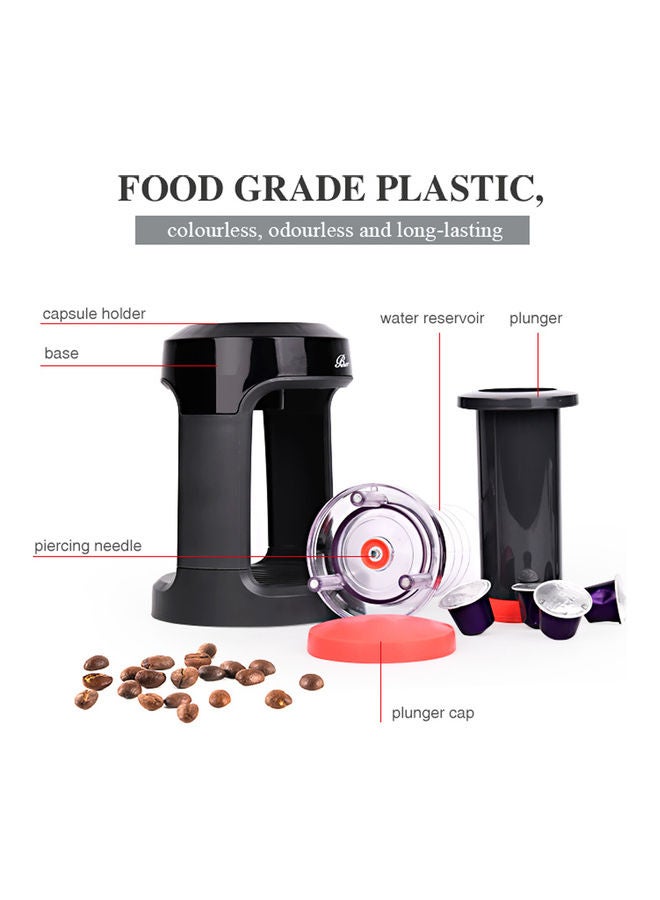 Generic - Manual Hand Press Coffee Maker Red - Image 1