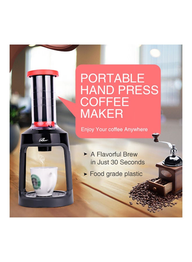 Generic - Manual Hand Press Coffee Maker Red - Image 1