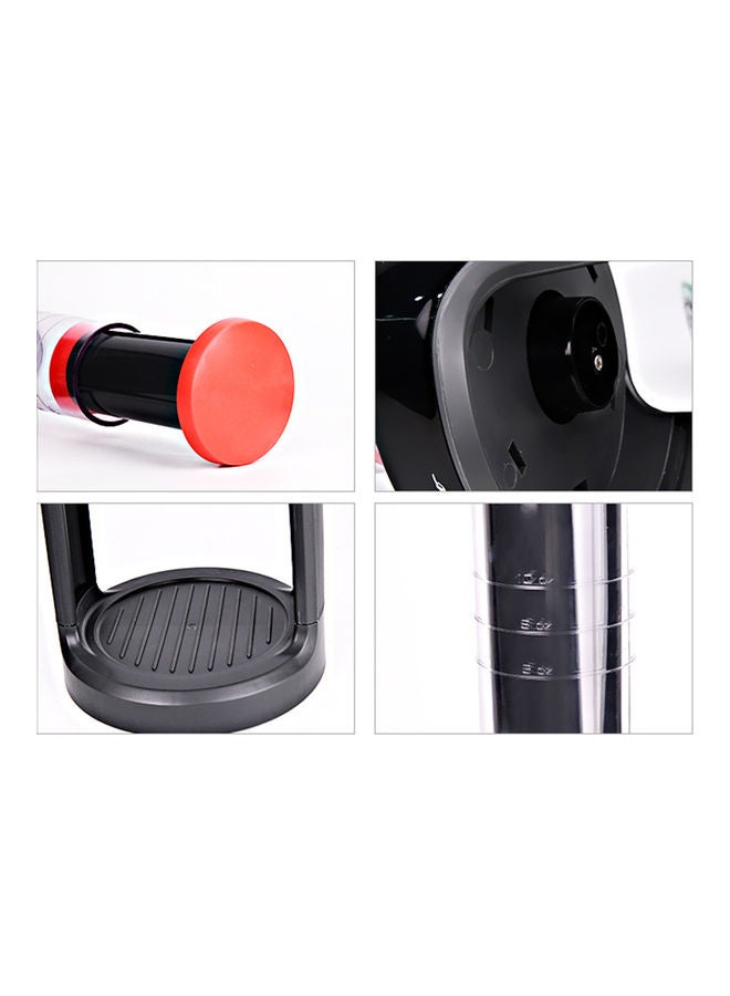 Generic - Manual Hand Press Coffee Maker Red - Image 1