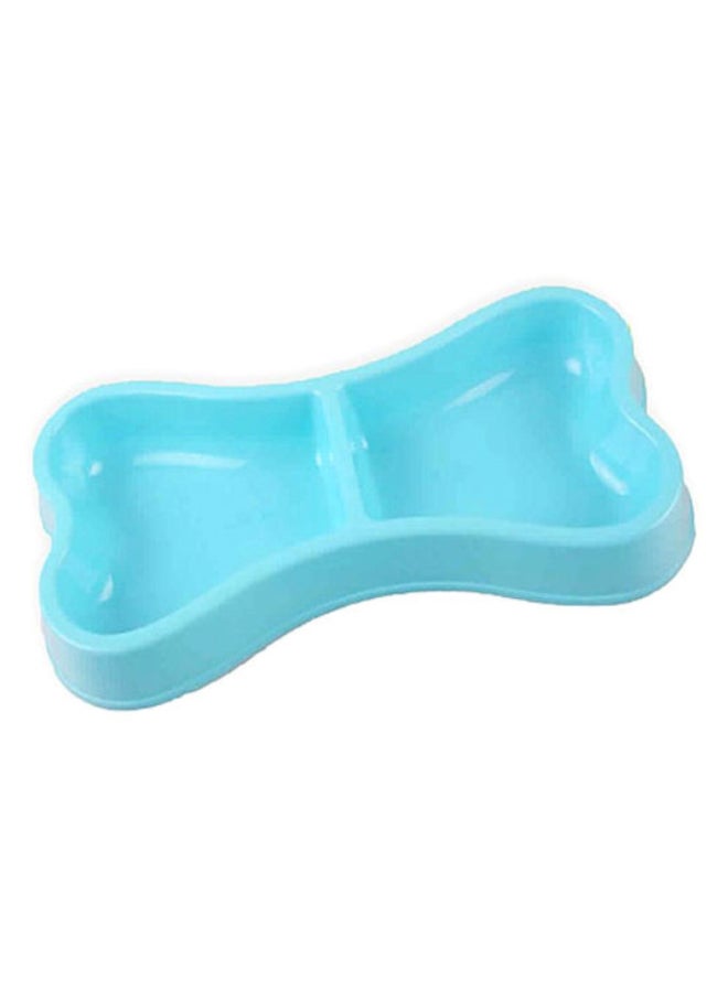 Sharpdo Bone Shape Pet Bowl Blue 24 x 12cm - Image 1