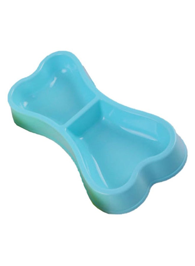 Sharpdo Bone Shape Pet Bowl Blue 24 x 12cm - Image 4