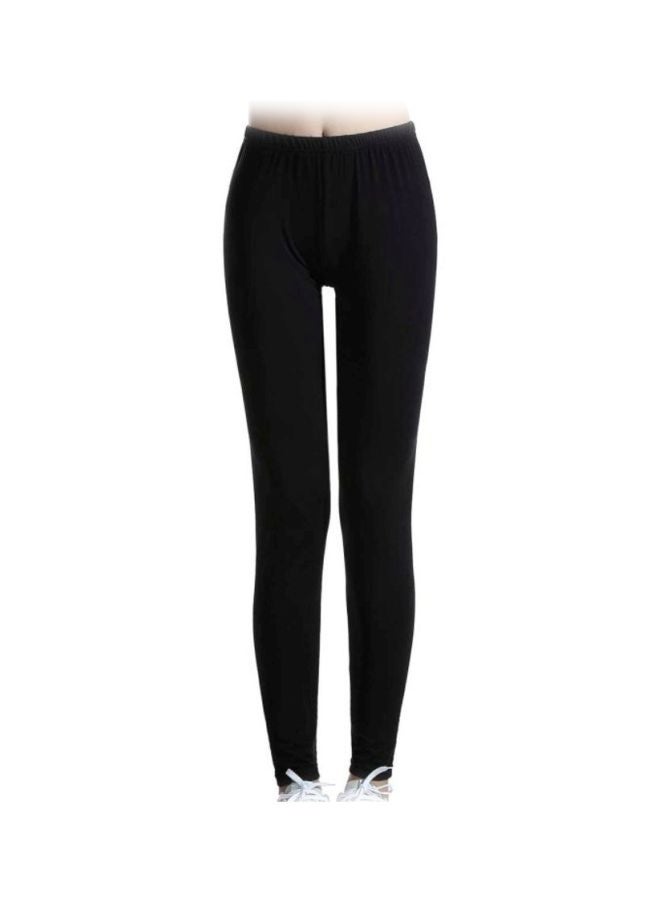 Sharpdo Casual Polyester Leggings Black - Image 1