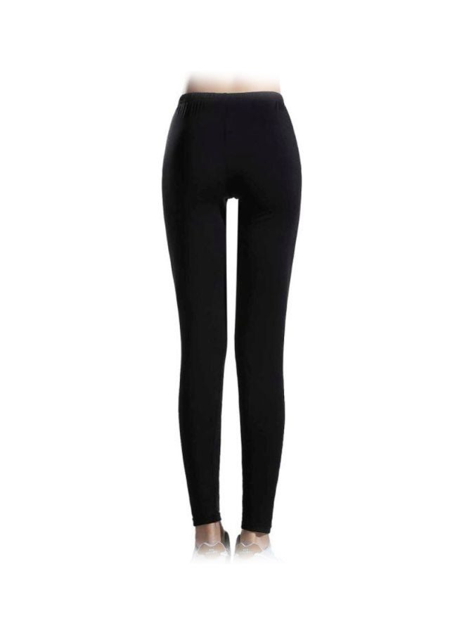 Sharpdo Casual Polyester Leggings Black - Image 2