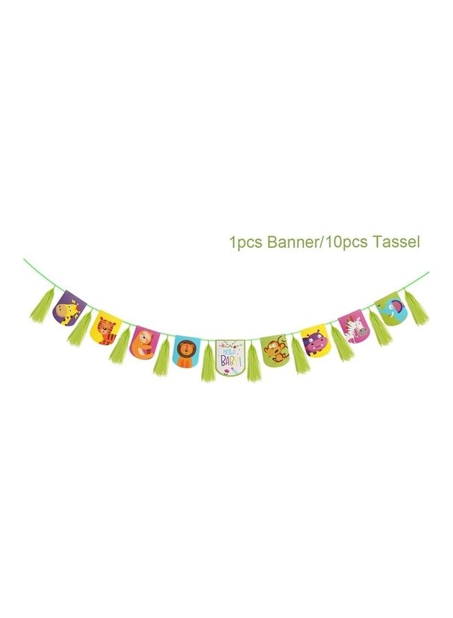 Goldedge 114-Pieces Baby Party Pack Tableware Cups Napkin Tissue Straws Plates Set 16 Guest - Image 2