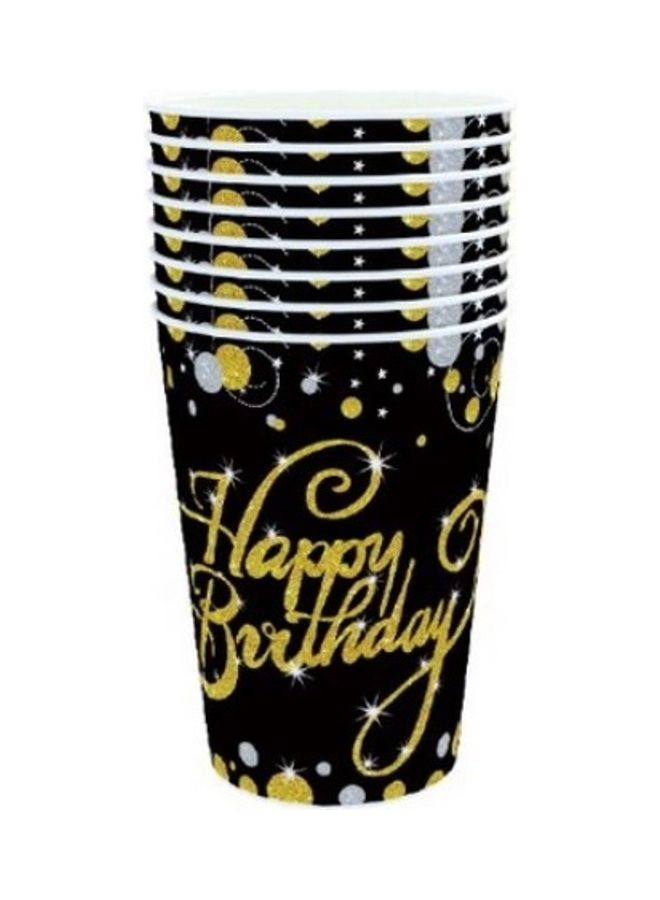 Goldedge 114-Piece Happy Bithday Party Pack Tableware Cups Napkin Tissue Straws Plates Set 16 Guest  - Image 4
