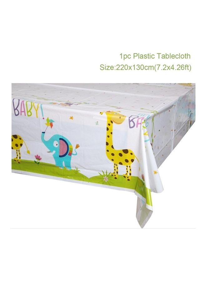 Goldedge 114-Pieces Baby Party Pack Tableware Cups Napkin Tissue Straws Plates Set 16 Guest - Image 5