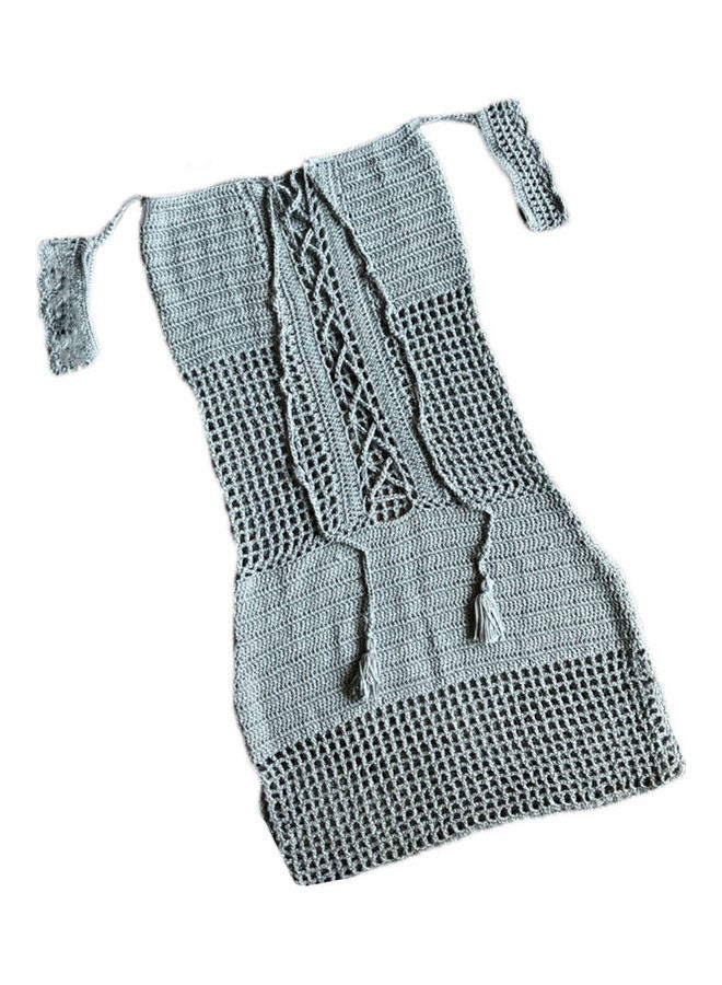 Cover Up Bodycon Mini Dress Grey 